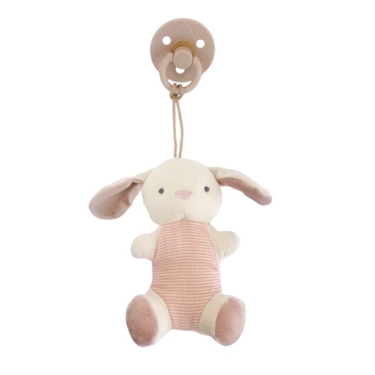 Itzy Ritzy Bitzy Pal Natural Rubber Pacifier & Stuffed Animal