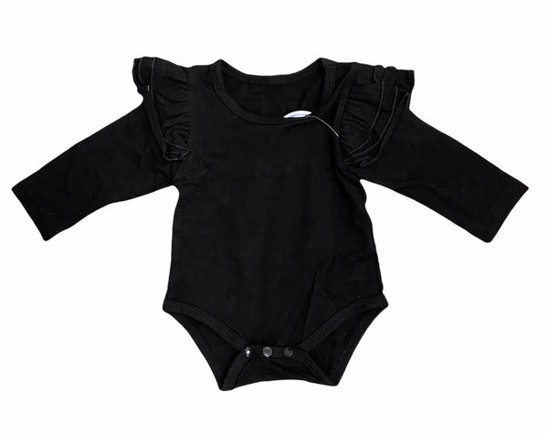 Long Sleeve Onesie with Ruffled shoulders