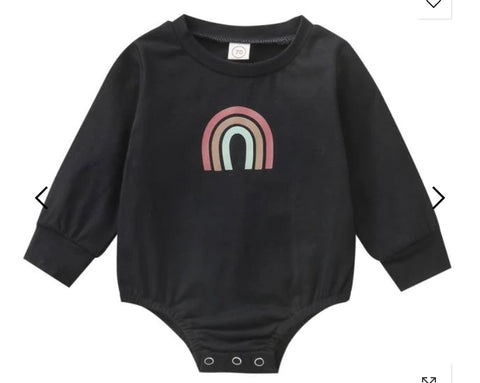 Long Sleeve Rainbow Onesie