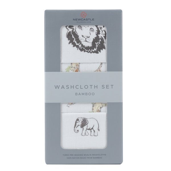 Newcastle Classics Bamboo Three-Pack Washcloth Set